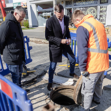 Megkezdődött a Köztársaság úti szennyvízvezeték rekonstrukciója
